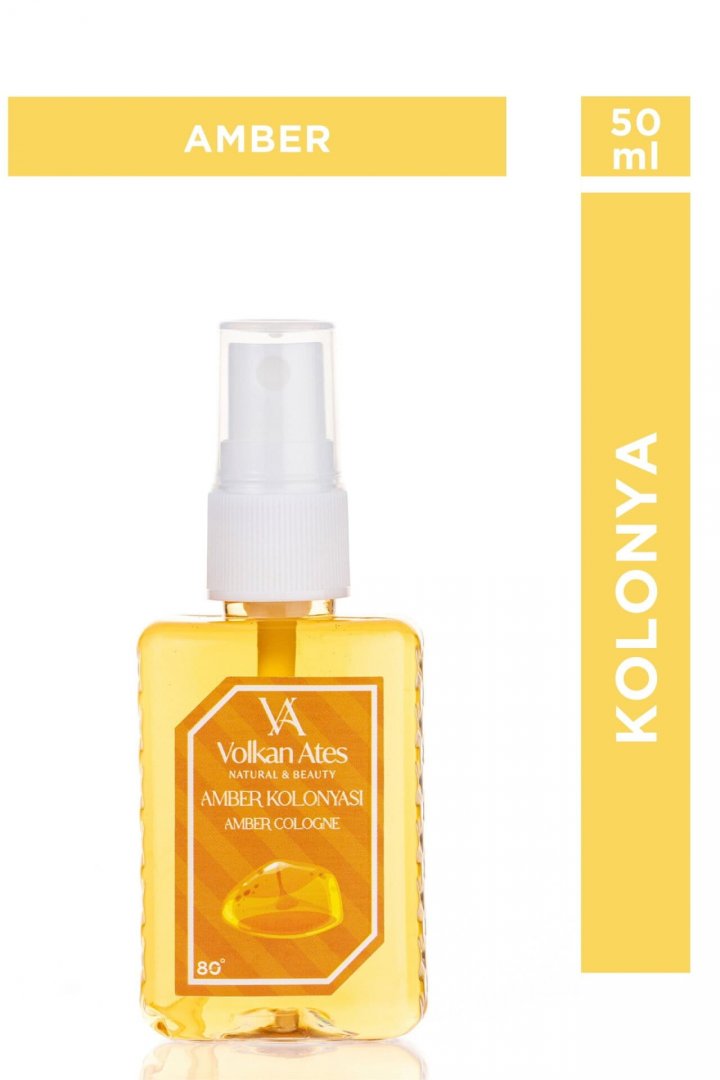 Volkan Ates Natural & Beauty Parfümlü Kolonya - Amber 50 ml